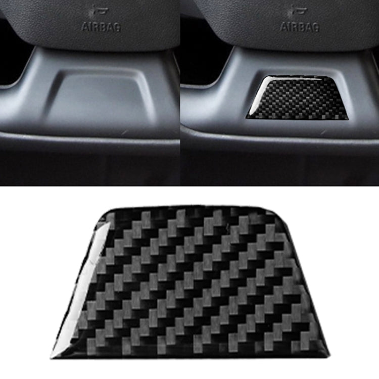 Adesivo decorativo in fibra di carbonio per auto sotto il volante per Chevrolet Camaro 2017-2019, Below Steering Wheel