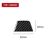 Adesivo decorativo in fibra di carbonio per auto sotto il volante per Chevrolet Camaro 2017-2019, Below Steering Wheel