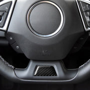 Adesivo decorativo in fibra di carbonio per auto sotto il volante per Chevrolet Camaro 2017-2019, Below Steering Wheel