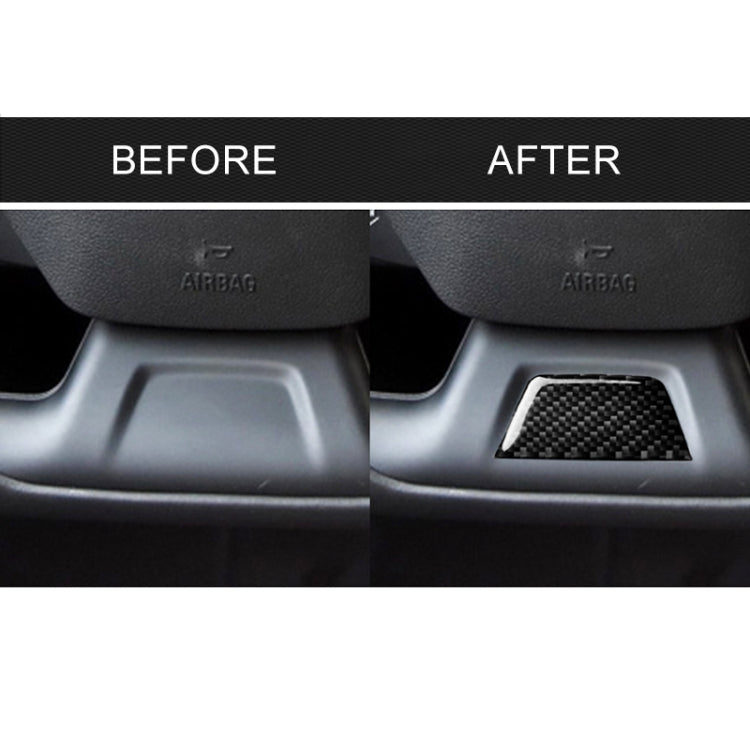Adesivo decorativo in fibra di carbonio per auto sotto il volante per Chevrolet Camaro 2017-2019, Below Steering Wheel