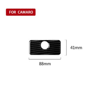 Adesivo decorativo per vano portaoggetti per auto in fibra di carbonio per Chevrolet Camaro 2017-2019, Glove Box