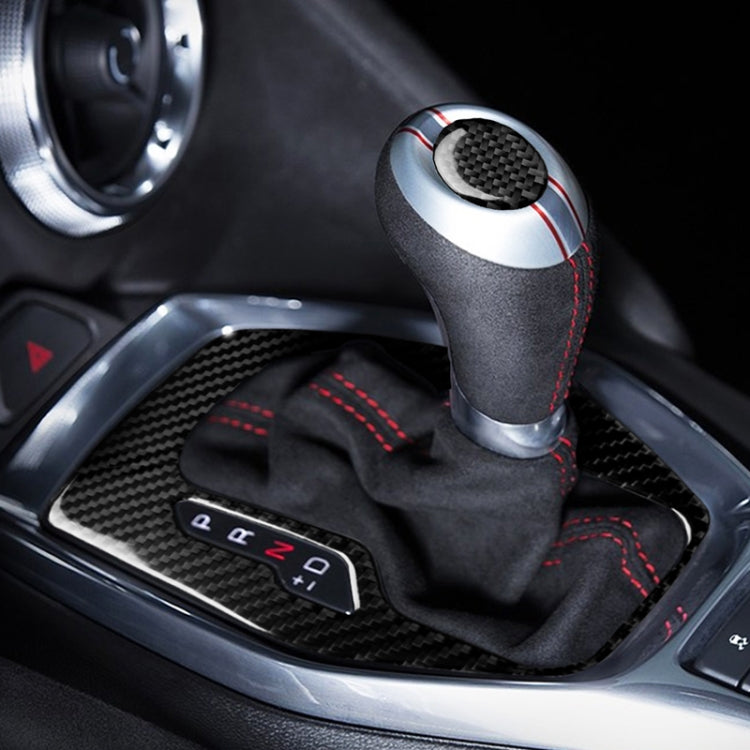 Adesivo decorativo per telaio ingranaggi in fibra di carbonio per auto 2 in 1 per Chevrolet Camaro 2017-2019, Gear Frame