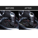 Adesivo decorativo per telaio ingranaggi in fibra di carbonio per auto 2 in 1 per Chevrolet Camaro 2017-2019, Gear Frame