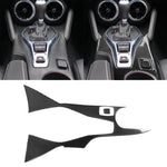 Adesivo decorativo per telaio esterno dell'ingranaggio di controllo centrale in fibra di carbonio per auto 2 in 1 per Chevrolet Camaro 2017-2019, Central Control Gear Outer Frame