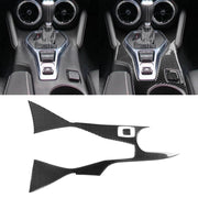 Adesivo decorativo per telaio esterno dell'ingranaggio di controllo centrale in fibra di carbonio per auto 2 in 1 per Chevrolet Camaro 2017-2019, Central Control Gear Outer Frame