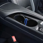 Adesivo decorativo portabicchieri per auto in fibra di carbonio per Chevrolet Camaro 2017-2019, Water Cup Holder