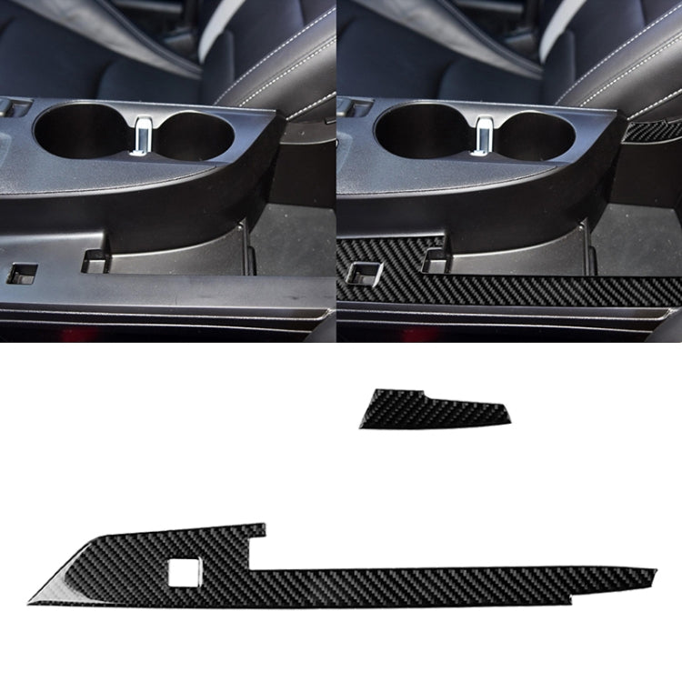 Adesivo decorativo con striscia di controllo centrale in fibra di carbonio 2 in 1 per Chevrolet Camaro 2017-2019, Central Control Stripe