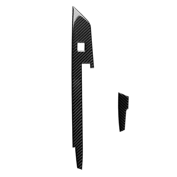 Adesivo decorativo con striscia di controllo centrale in fibra di carbonio 2 in 1 per Chevrolet Camaro 2017-2019, Central Control Stripe