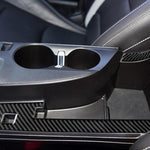 Adesivo decorativo con striscia di controllo centrale in fibra di carbonio 2 in 1 per Chevrolet Camaro 2017-2019, Central Control Stripe