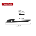 Adesivo decorativo con striscia di controllo centrale in fibra di carbonio 2 in 1 per Chevrolet Camaro 2017-2019, Central Control Stripe