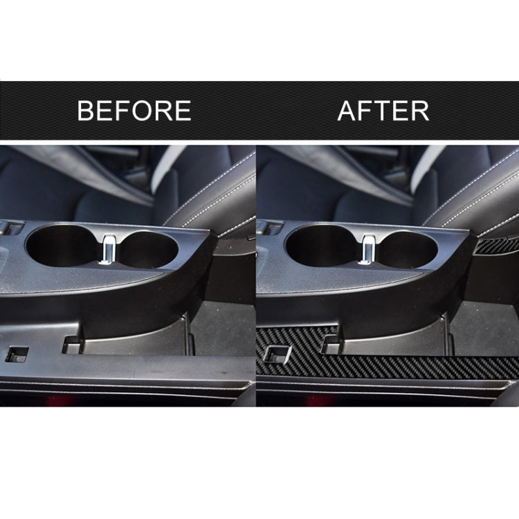 Adesivo decorativo con striscia di controllo centrale in fibra di carbonio 2 in 1 per Chevrolet Camaro 2017-2019, Central Control Stripe