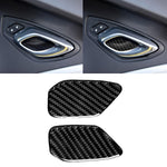 Adesivo decorativo per pannello da polso con maniglia interna per porta in fibra di carbonio per auto per Chevrolet Camaro 2017-2019, Door Inner Handle Wrist Panel