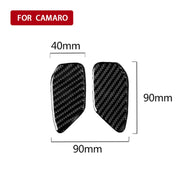 Adesivo decorativo per pannello da polso con maniglia interna per porta in fibra di carbonio per auto per Chevrolet Camaro 2017-2019, Door Inner Handle Wrist Panel