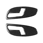 Adesivo decorativo per pannello di regolazione del sedile in fibra di carbonio per auto da 2 pezzi per Chevrolet Camaro 2017-2019, Seat Adjustment Panel