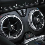 Adesivo decorativo per presa d'aria in fibra di carbonio per auto da 4 pezzi per Chevrolet Camaro 2017-2019, Air Outlet