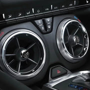 Adesivo decorativo per presa d'aria in fibra di carbonio per auto da 4 pezzi per Chevrolet Camaro 2017-2019, Air Outlet