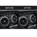 Adesivo decorativo per presa d'aria in fibra di carbonio per auto da 4 pezzi per Chevrolet Camaro 2017-2019, Air Outlet