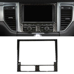 Adesivo decorativo per pannello di navigazione per auto in fibra di carbonio per Porsche Macan, Navigation Panel