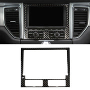 Adesivo decorativo per pannello di navigazione per auto in fibra di carbonio per Porsche Macan, Navigation Panel