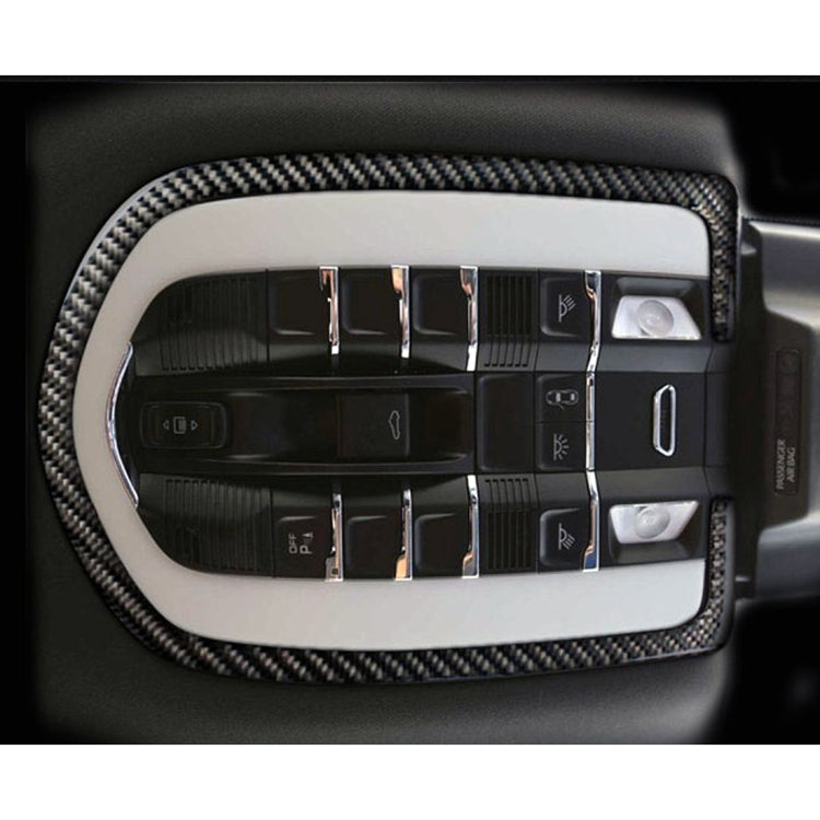 Adesivo decorativo per pannello luminoso per cupola in fibra di carbonio per Porsche Macan, Dome Light Panel