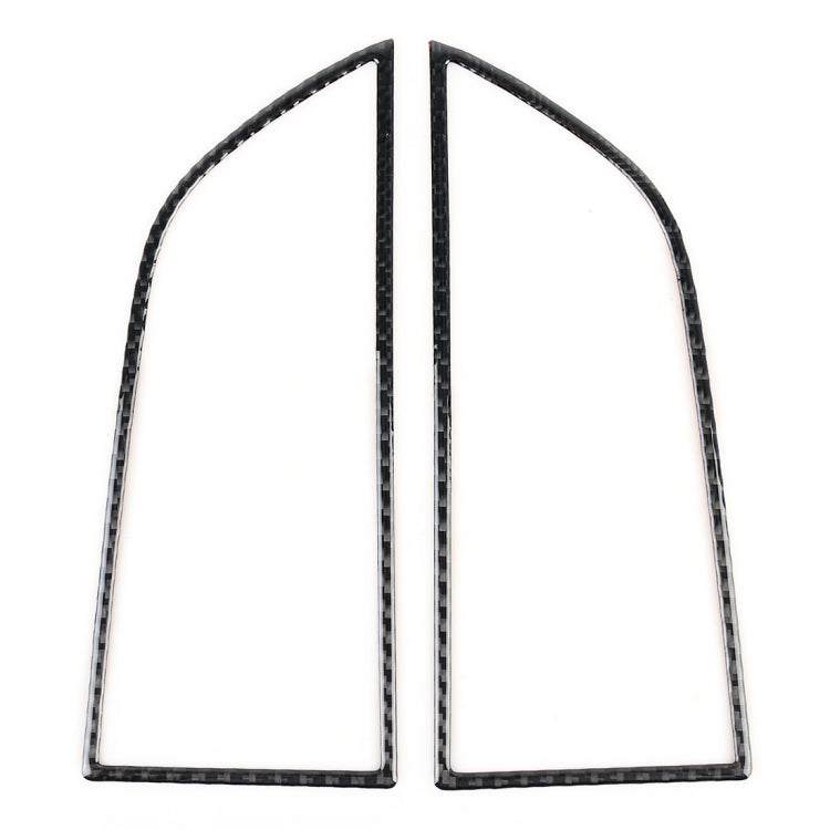 Adesivo decorativo per pannello di uscita aria per strumento auto in fibra di carbonio da 2 pezzi per Porsche Macan, Instrument Air Outlet