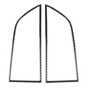 Adesivo decorativo per pannello di uscita aria per strumento auto in fibra di carbonio da 2 pezzi per Porsche Macan, Instrument Air Outlet