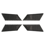 Adesivo decorativo per vasca interna della portiera interna dell'auto in fibra di carbonio da 4 pezzi per Porsche Macan, Inner Door Bowl