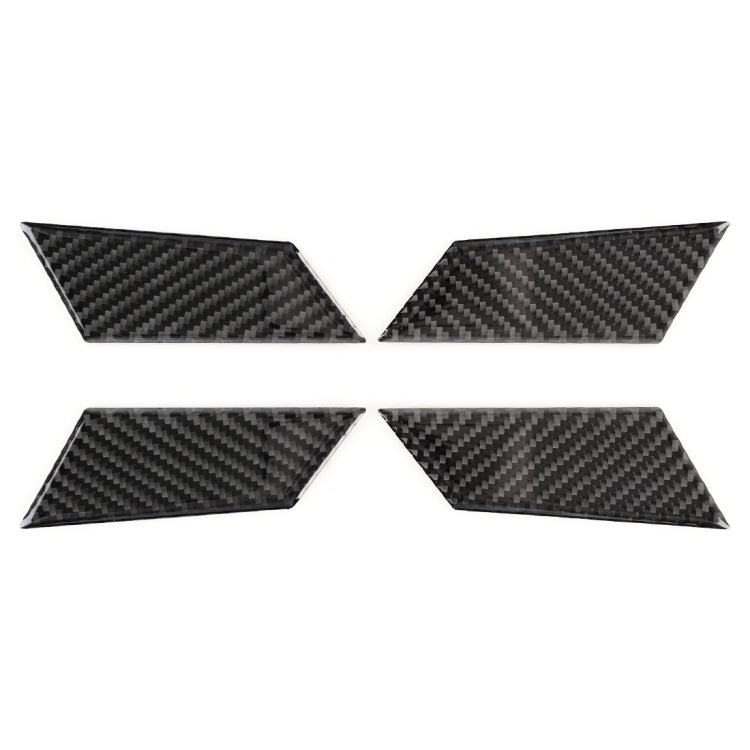 Adesivo decorativo per vasca interna della portiera interna dell'auto in fibra di carbonio da 4 pezzi per Porsche Macan, Inner Door Bowl