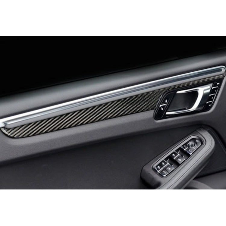 Adesivo decorativo per pannello porta auto in fibra di carbonio da 4 pezzi per Porsche Macan, Door Panel