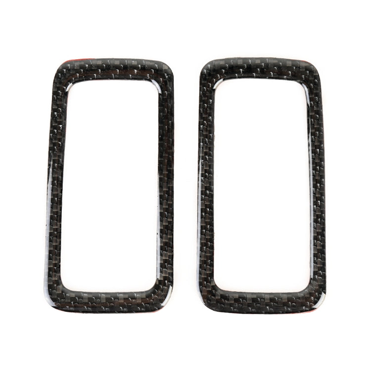 Adesivo decorativo per pannello luminoso posteriore per auto in fibra di carbonio da 2 pezzi per Porsche Macan, Rear Dome Light