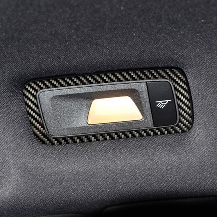 Adesivo decorativo per pannello luminoso posteriore per auto in fibra di carbonio da 2 pezzi per Porsche Macan, Rear Dome Light