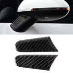 Adesivo decorativo per specchietto retrovisore per auto in fibra di carbonio da 2 pezzi per Porsche Macan, Rearview Mirror