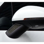 Adesivo decorativo per specchietto retrovisore per auto in fibra di carbonio da 2 pezzi per Porsche Macan, Rearview Mirror