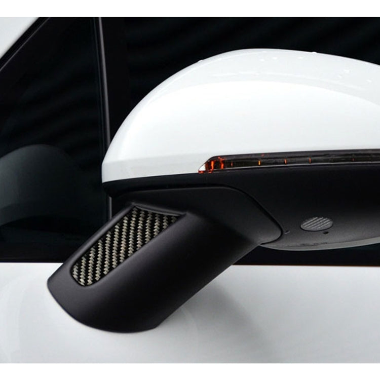 Adesivo decorativo per specchietto retrovisore per auto in fibra di carbonio da 2 pezzi per Porsche Macan, Rearview Mirror