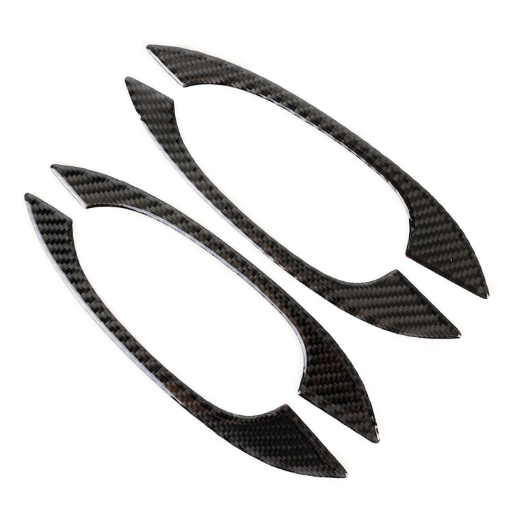 Adesivo decorativo per maniglia esterna della porta per auto in fibra di carbonio da 4 pezzi per Porsche Macan, Outside Door Handle