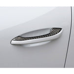 Adesivo decorativo per maniglia esterna della porta per auto in fibra di carbonio da 4 pezzi per Porsche Macan, Outside Door Handle