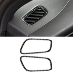 Adesivo decorativo per pannello di uscita aria sinistro e destro per auto in fibra di carbonio da 2 pezzi per Porsche Macan, Left and Right Air Outlet