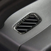Adesivo decorativo per pannello di uscita aria sinistro e destro per auto in fibra di carbonio da 2 pezzi per Porsche Macan, Left and Right Air Outlet