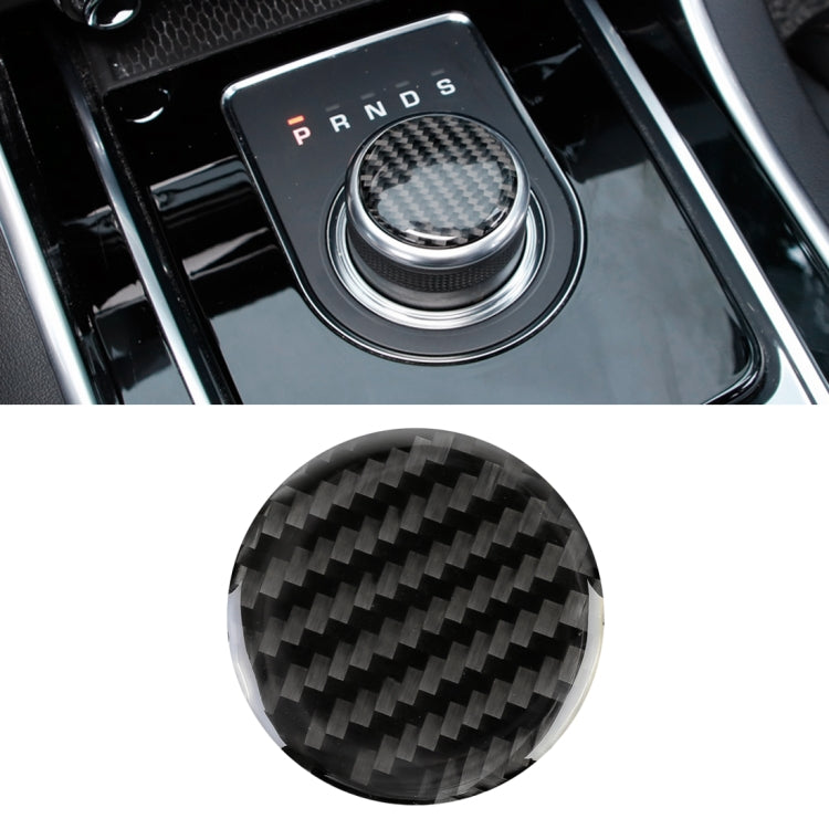 Adesivo decorativo per ingranaggi per auto in fibra di carbonio per Jaguar F-PACE, Gear