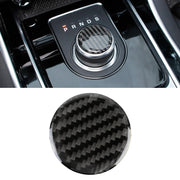 Adesivo decorativo per ingranaggi per auto in fibra di carbonio per Jaguar F-PACE, Gear