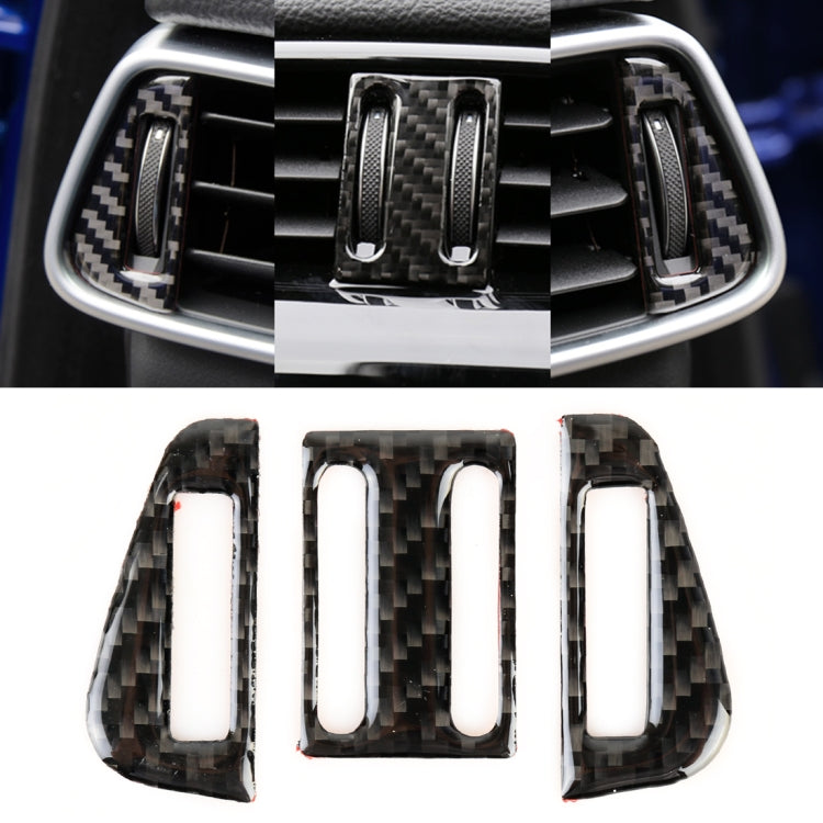 Adesivo decorativo per presa d'aria per auto in fibra di carbonio per Jaguar F-PACE, Air Outlet