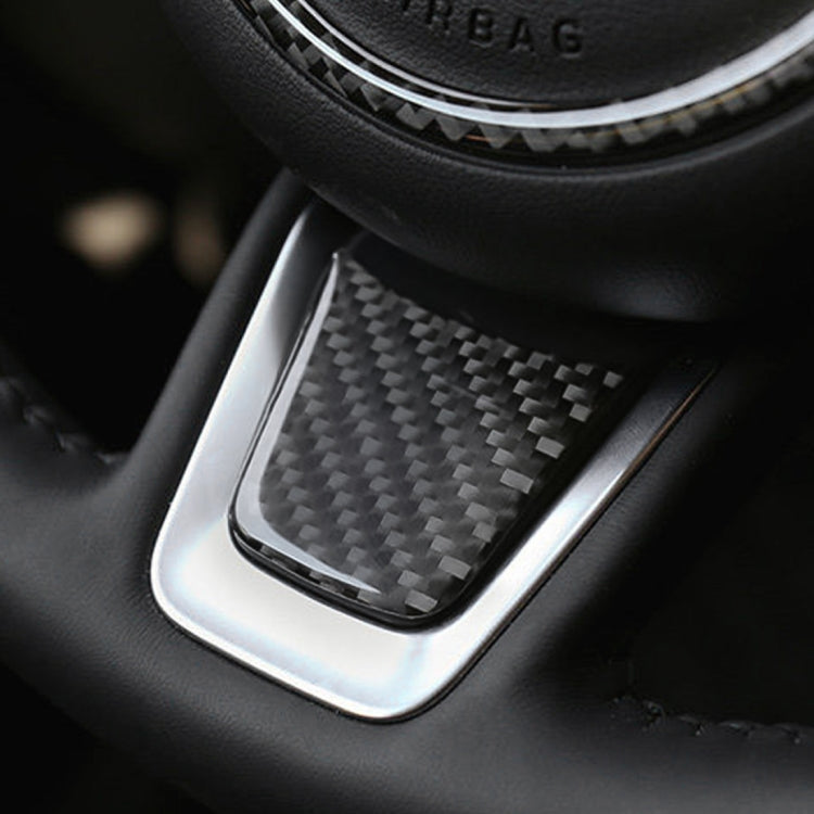 Adesivo decorativo per volante per auto in fibra di carbonio per Jaguar F-PACE, Steering Wheel