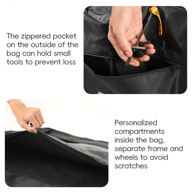 Borsa da carico per bicicletta Borsa da ciclismo portatile con pacchetto di carico per bici resistente per bici da 26-29 pollici