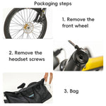 Borsa da carico per bicicletta Borsa da ciclismo portatile con pacchetto di carico per bici resistente per bici da 26-29 pollici