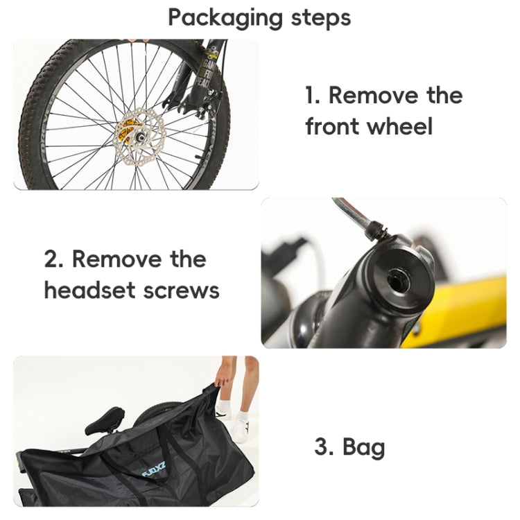 Borsa da carico per bicicletta Borsa da ciclismo portatile con pacchetto di carico per bici resistente per bici da 26-29 pollici