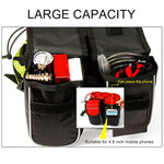 Borsa per manubrio bici con tasca porta telefono 20x17x8 cm