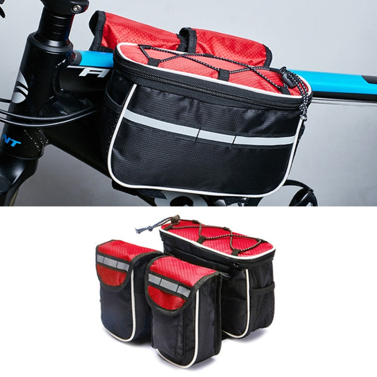 Borsa per manubrio bici con tasca porta telefono 20x17x8 cm