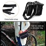 Borsa per manubrio bici con tasca porta telefono 20x17x8 cm
