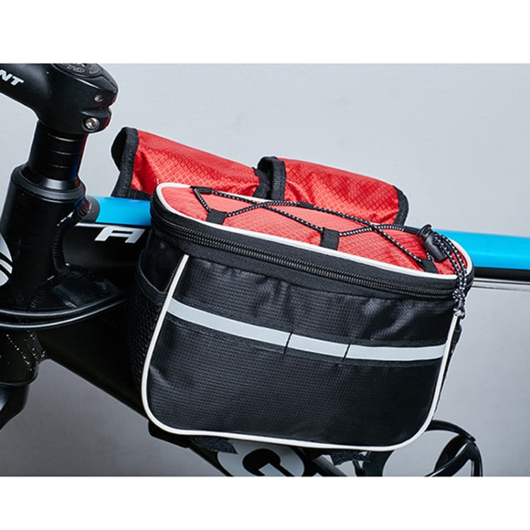 Borsa per manubrio bici con tasca porta telefono 20x17x8 cm
