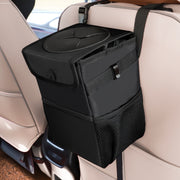 Scatola portaoggetti per auto con gancio per bidone della spazzatura per sedile posteriore dell'auto, Car Storage Box